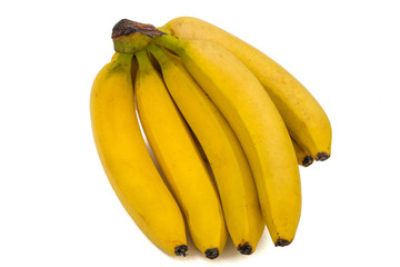 Bunch of bananas, isolated on white background