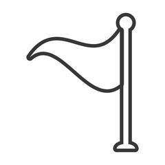 golf flag hole isolated icon vector illustration design