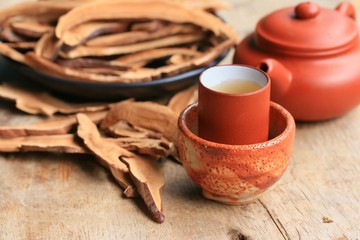 Ganoderma lucidum hot tea
