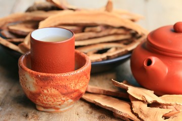 Ganoderma lucidum hot tea