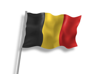 Drapeau de la Belgique en qualité vectorielle 