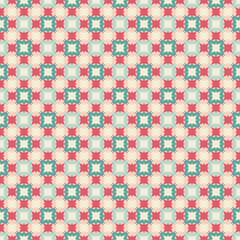 Seamless background pattern with repeating square ornament on the light background. Vector eps illustration