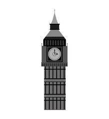 Fototapeta na wymiar big ben london city isolated icon vector illustration design