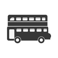 london bus transport service icon vector illustration design