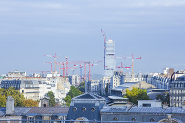 Fototapeta premium Les toits de Paris depuis Haussmann