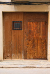 Obraz na płótnie Canvas aold wooden door
