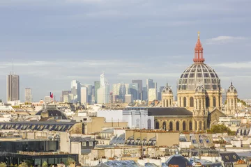 Deurstickers Les toits de Paris depuis Haussmann © Jean-Paul Comparin
