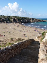 Cala mosche beach in Vendicari, Siracusa, Sicily, Italy