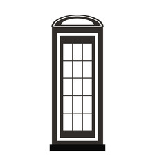 telephone cab england isolated icon vector illustration design