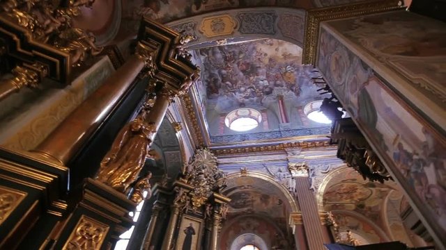 Beautifull church inside close up