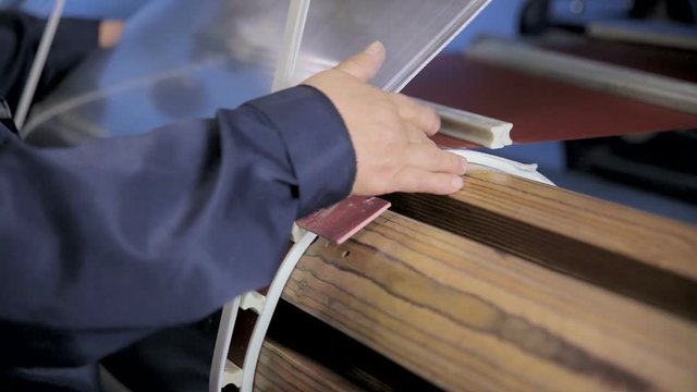 Electric transformer production on a electric modern factory equipment. Heavy industry. HD.