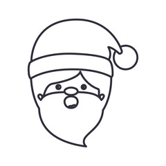 Santa cartoon icon. Merry christmas season celebration and decoration theme. Isolated design. Vector illustration