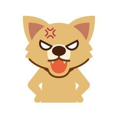 怒る犬