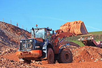 Front Loader working