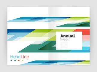 Motion concept. Business annual report cover templates