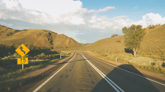 Outback Straße in den Flinders Ranges, South Australia in Australien