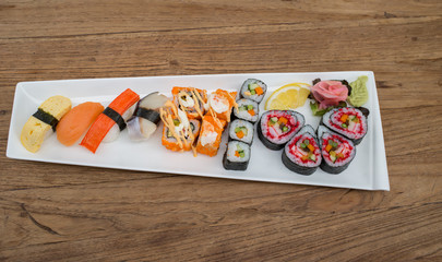 Japanese sushi set
