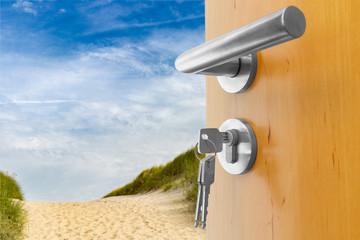 offene Tür Pause Weg 