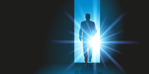 Homme d'affaire - sortie - sortie de crise