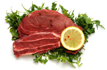 Entrecôte Entrecot אנטרקוט アントルコート Antrykot Costata di manzo Антрекот Entrecote Antrekoot Eruca vesicaria Rucola Salad rocket