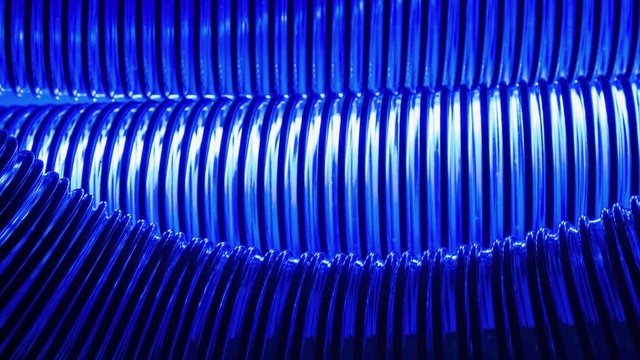 Flexible blue industry tube