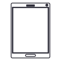Smartphone icon. Device gadget and technology theme. Isolated design. Vector illustration