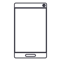 Smartphone icon. Device gadget and technology theme. Isolated design. Vector illustration