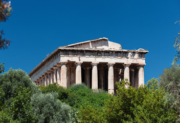 Fototapeta na wymiar Temple of Hephaestus, Agora, Athens
