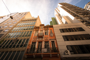Buildings in Downtown of Sao Paulo City in Brazil