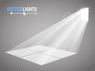 The light rays pass through the window. special effect for your artwork. Vector illustration