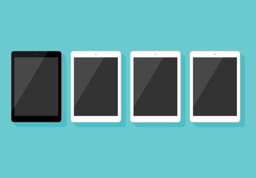 Tablet Flat Vector Mockups