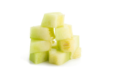 melon isolated on white background.