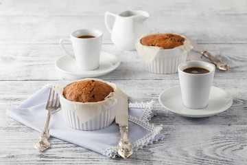 cup of coffee and snack