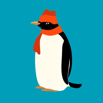 Penguin Vector Illustration Isolated Flat Style