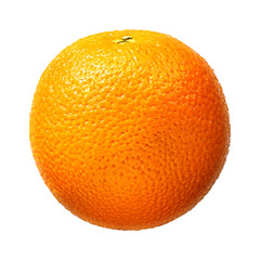 Fresh orange fruit isolated on white background. With clipping path.