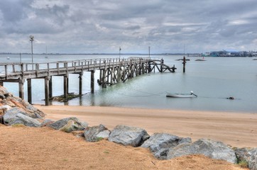Passerelle sur l'&icirc;le de Noirmoutier