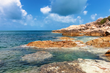 beach Chaloklum Island in southern Thailand, Koh Pangan, Suratthani