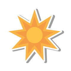 sun star climate isolated icon vector illustration design