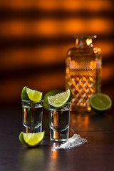 tequila , lime and salt