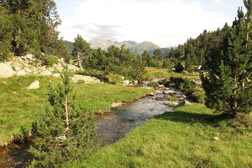 The ational park Aiguestortes in Catalonia, Spain