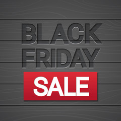 Black Friday Sale Holiday Shopping Banner Copy Space Vector Illustration