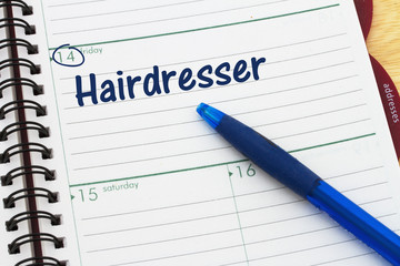 Scheduling your hairdresser's appointment