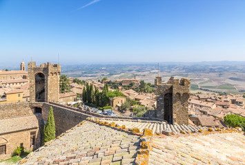 Montalcino, Italy. Fortress, the city and surroundings