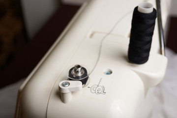 sewing machine closeup