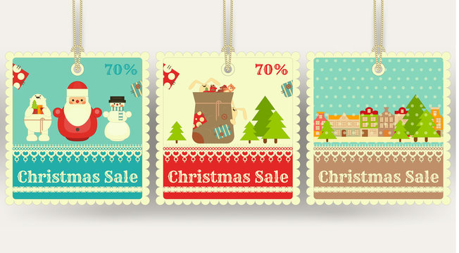 Christmas Sale Price Tags