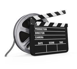 Clapper Board and Film Reel