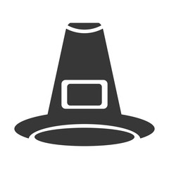 witch hat symbol thanksgiving vector illustration design