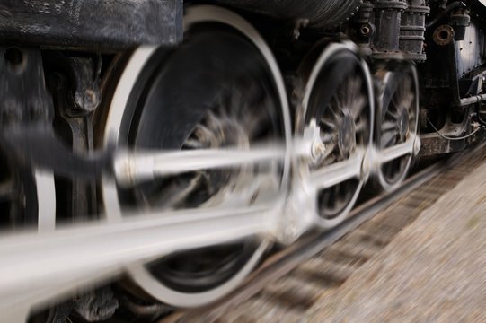 Closeup Of A Train