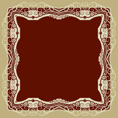 Swirly vintage frame.