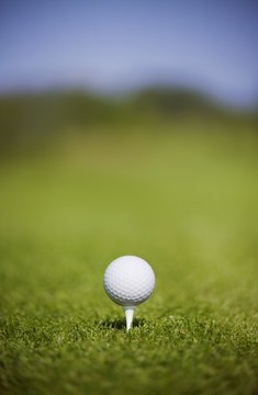 Ball ready for tee off